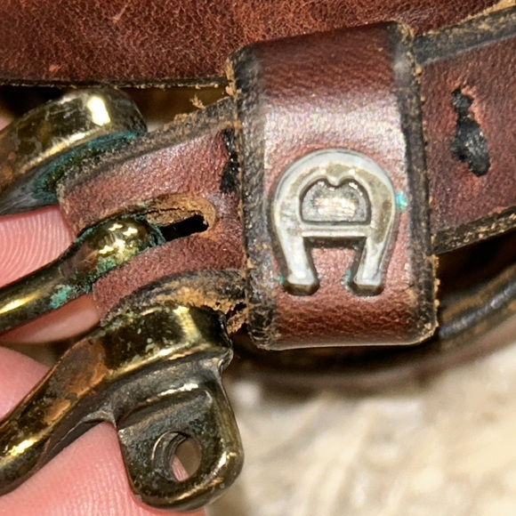 Vintage Aigner leather belt see all photos and read description - Picture 4 of 15